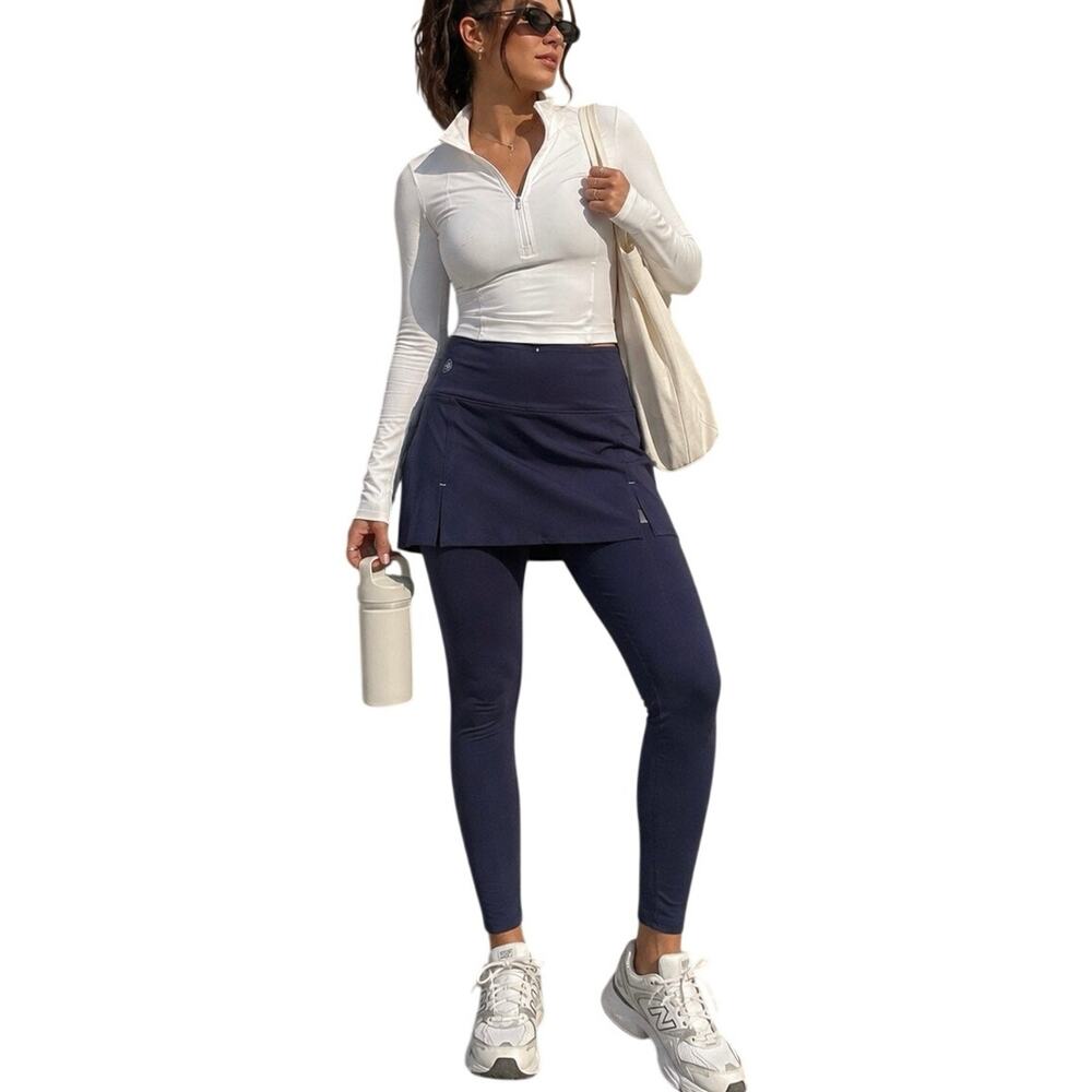 Renwick Skirt Leggings Pickleball Tennis Golf Athletic Skort Navy Blue Small